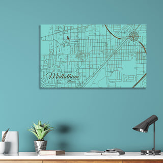 Midlothian, Illinois Street Map