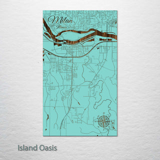 Milan, Illinois Street Map
