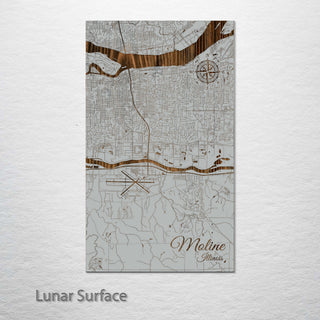 Moline, Illinois Street Map