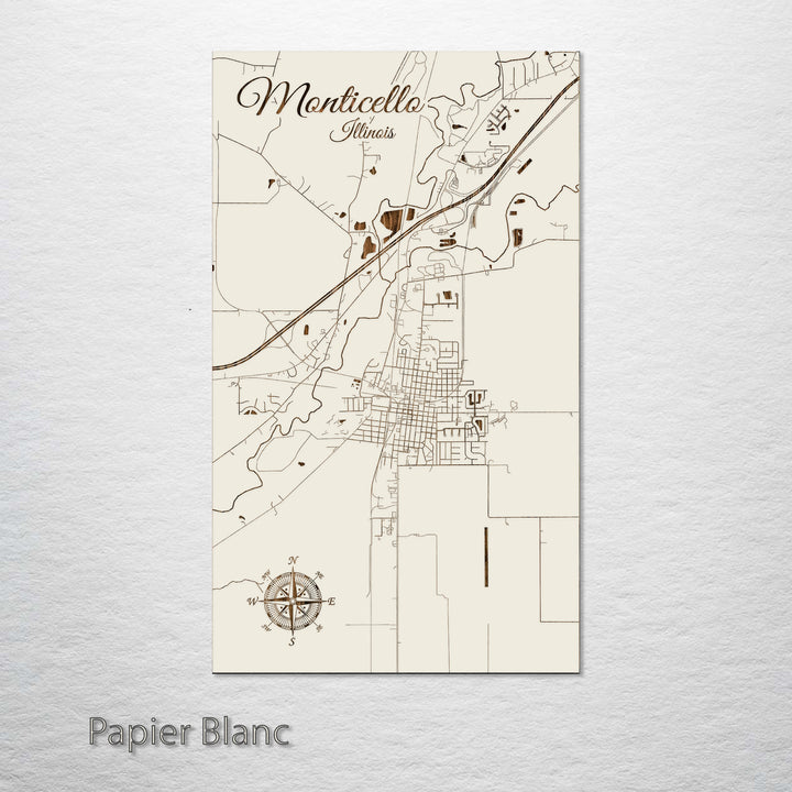 Monticello, Illinois Street Map