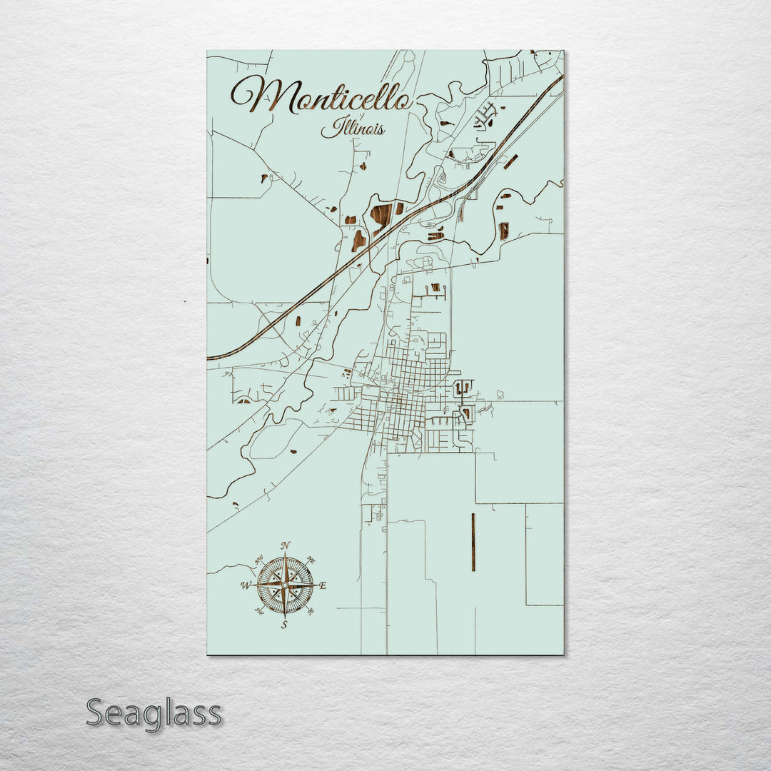 Monticello, Illinois Street Map