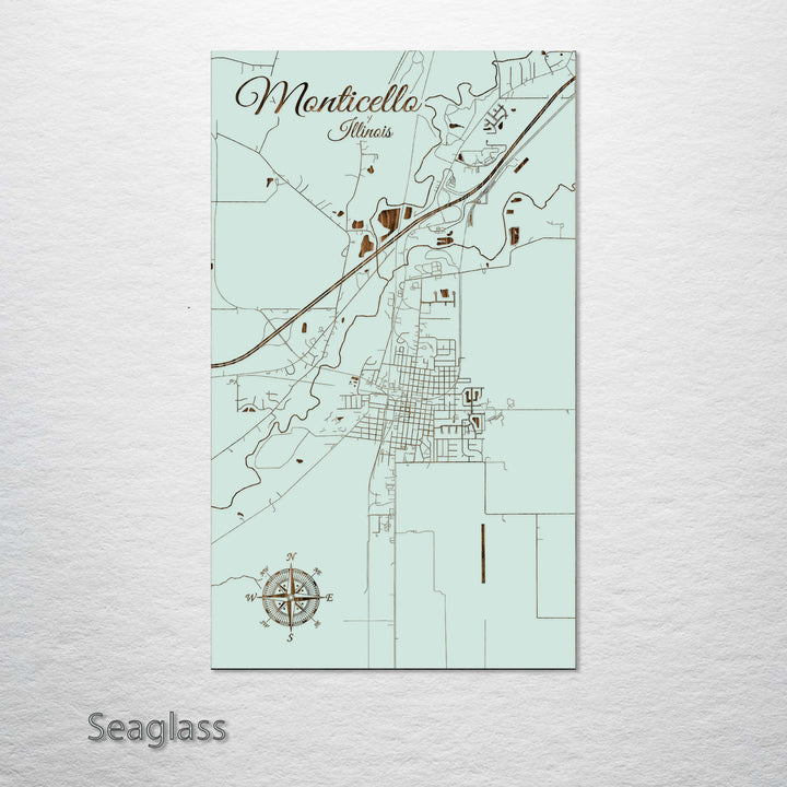 Monticello, Illinois Street Map