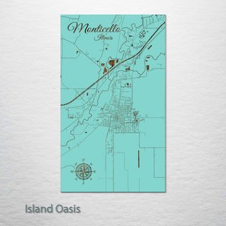 Monticello, Illinois Street Map