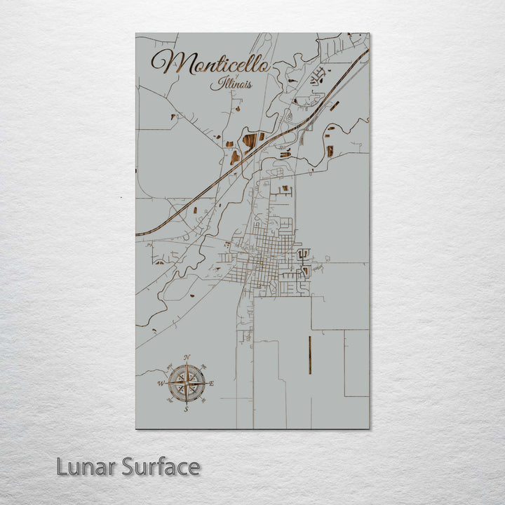 Monticello, Illinois Street Map