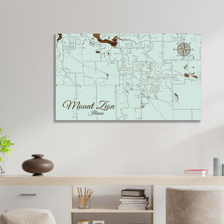 Mount Zion, Illinois Street Map