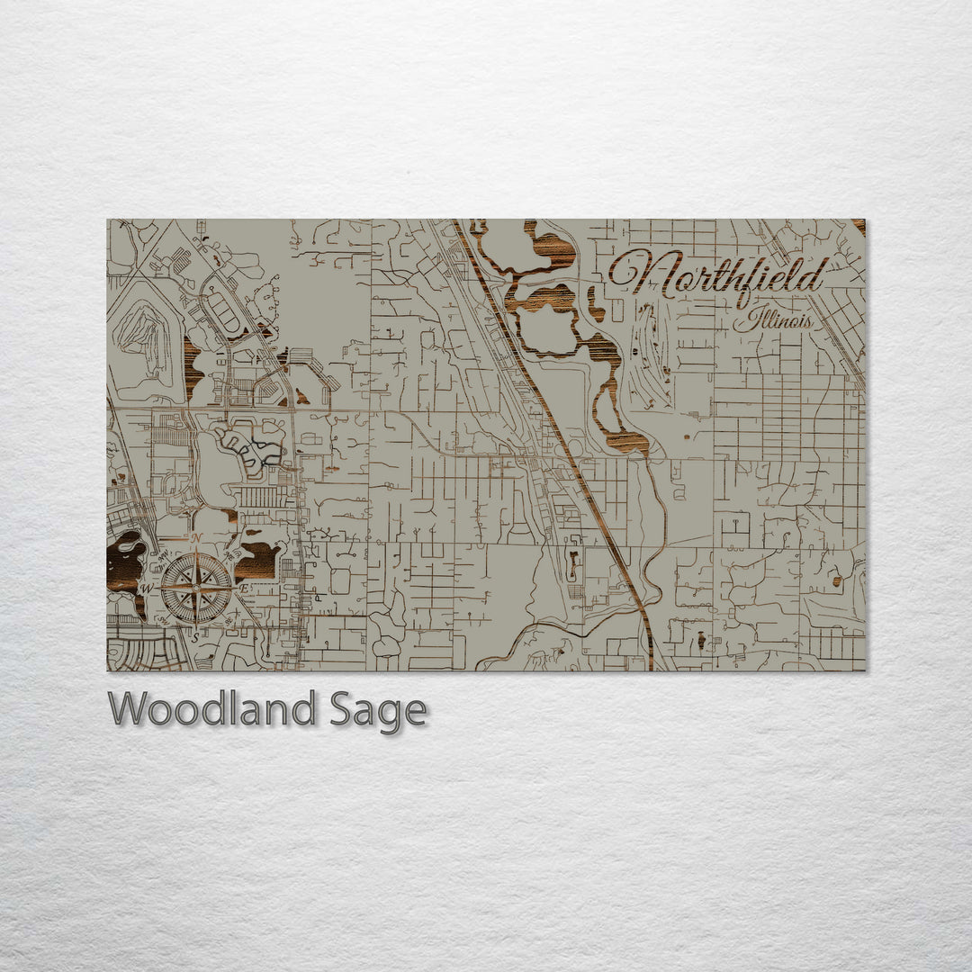 Northfield, Illinois Street Map