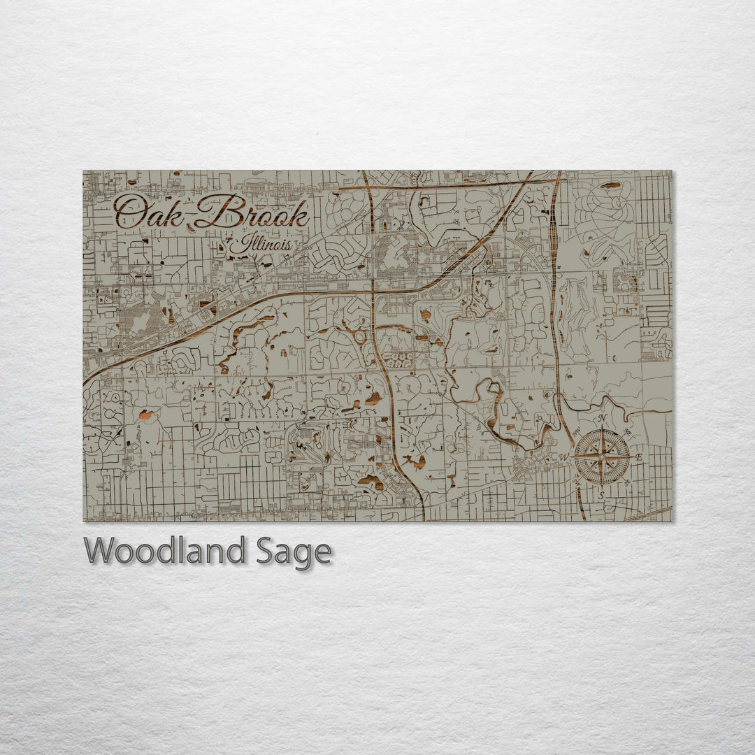 Oak Brook, Illinois Street Map