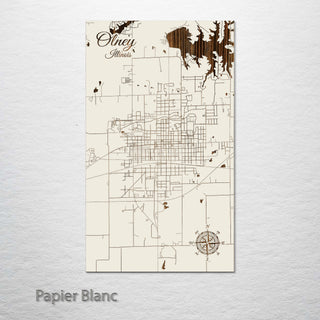 Olney, Illinois Street Map
