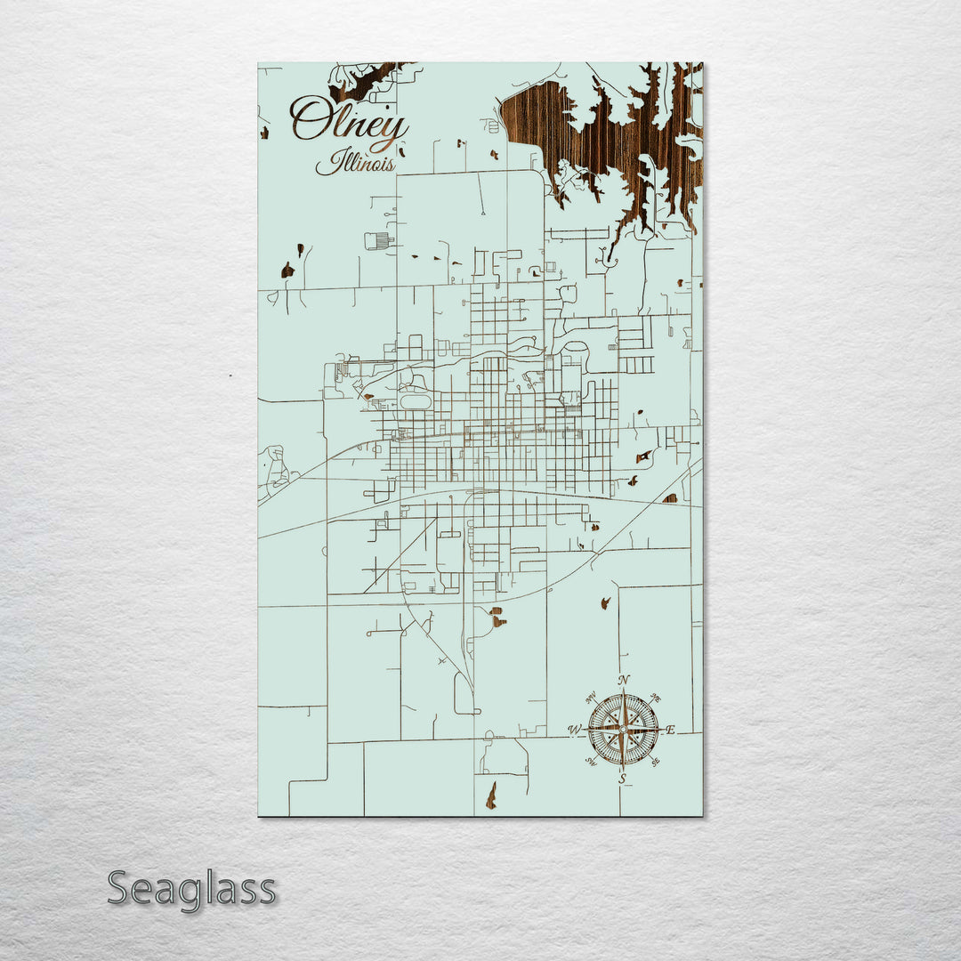 Olney, Illinois Street Map