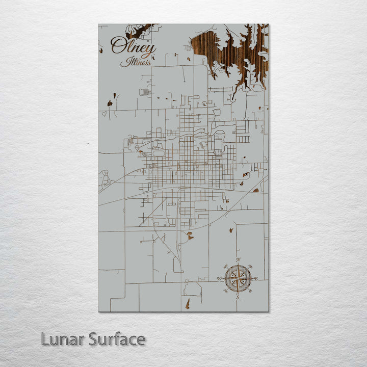 Olney, Illinois Street Map