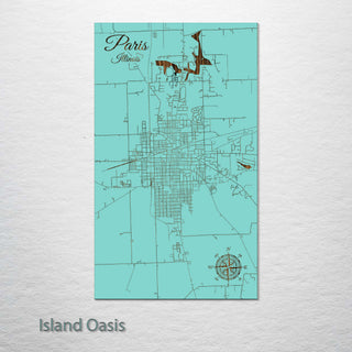 Paris, Illinois Street Map