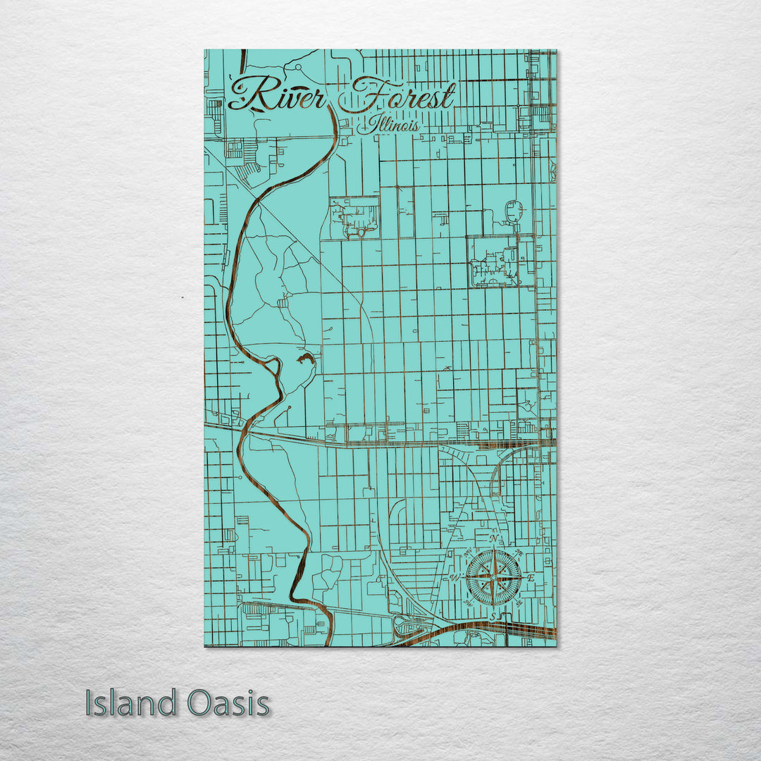 River Forest, Illinois Street Map