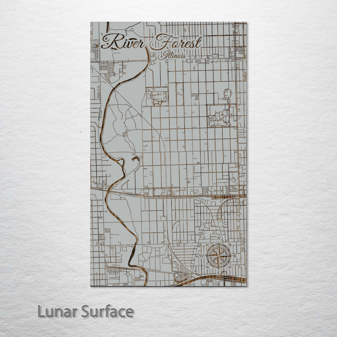 River Forest, Illinois Street Map