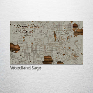 Round Lake Beach, Illinois Street Map