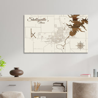 Shelbyville, Illinois Street Map