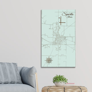 Sparta, Illinois Street Map