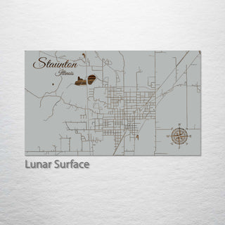 Staunton, Illinois Street Map