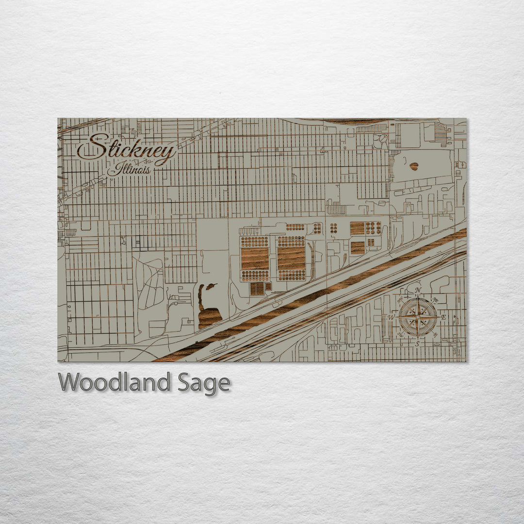 Stickney, Illinois Street Map