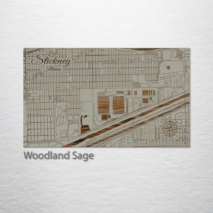 Stickney, Illinois Street Map