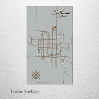 Sullivan, Illinois Street Map
