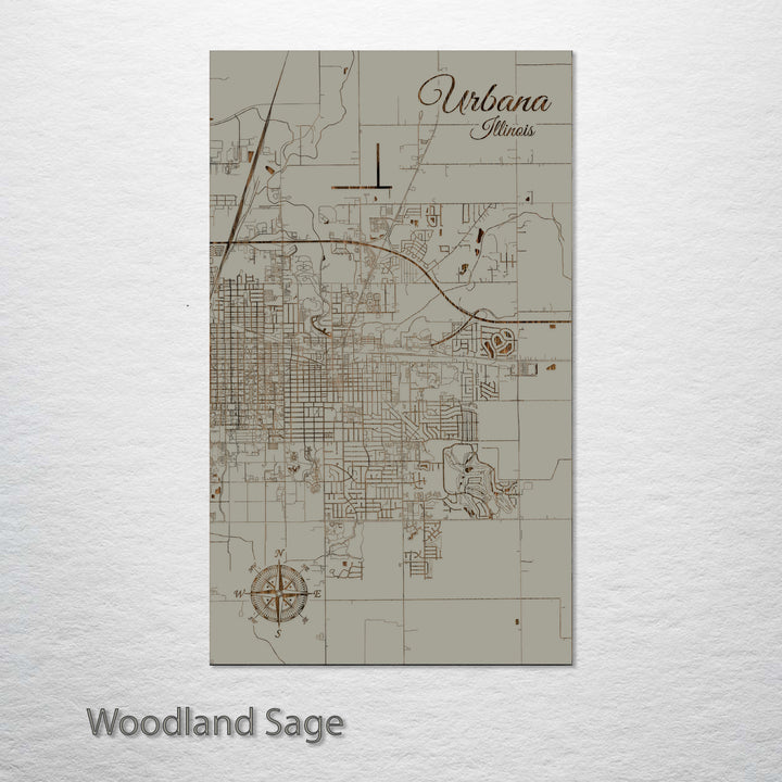 Urbana, Illinois Street Map