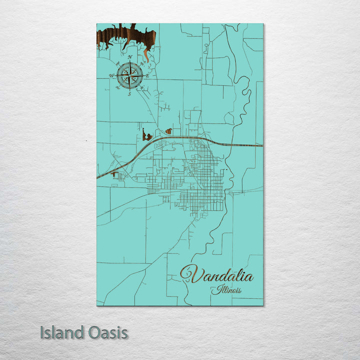 Vandalia, Illinois Street Map