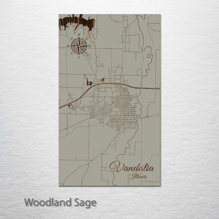 Vandalia, Illinois Street Map