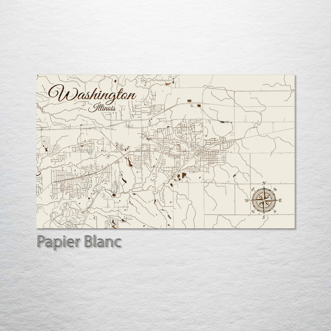 Washington, Illinois Street Map