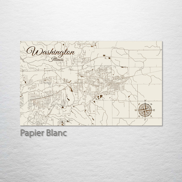 Washington, Illinois Street Map