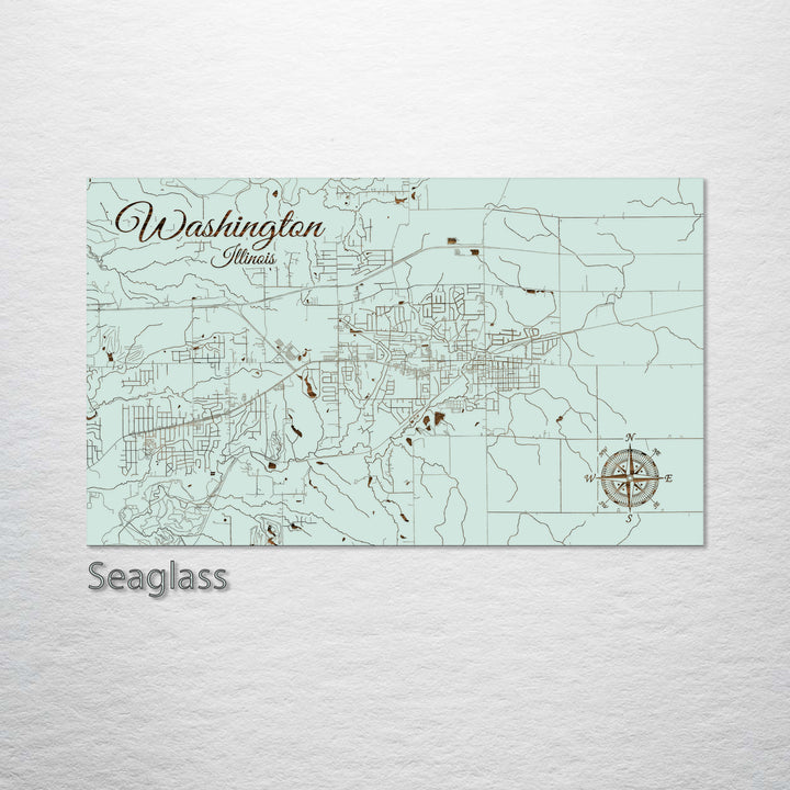 Washington, Illinois Street Map