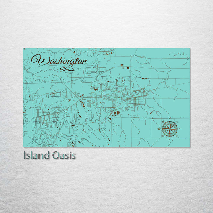 Washington, Illinois Street Map