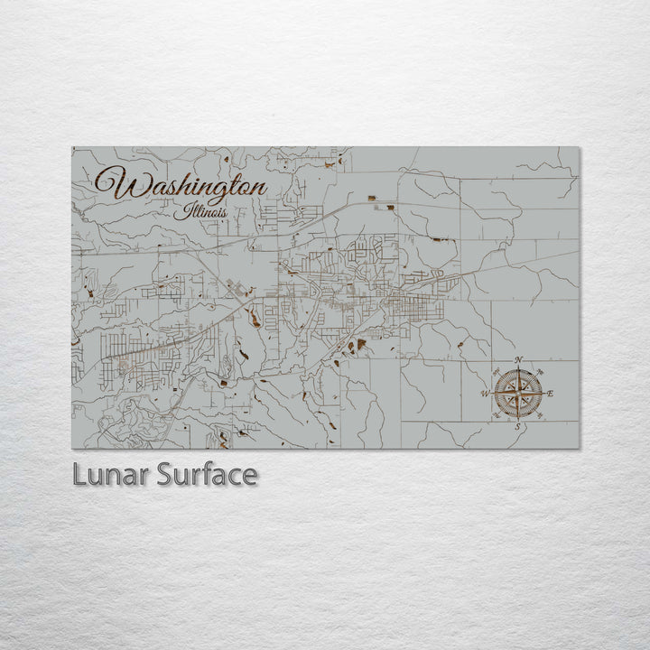 Washington, Illinois Street Map