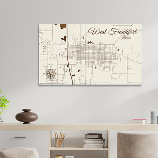 West Frankfort, Illinois Street Map