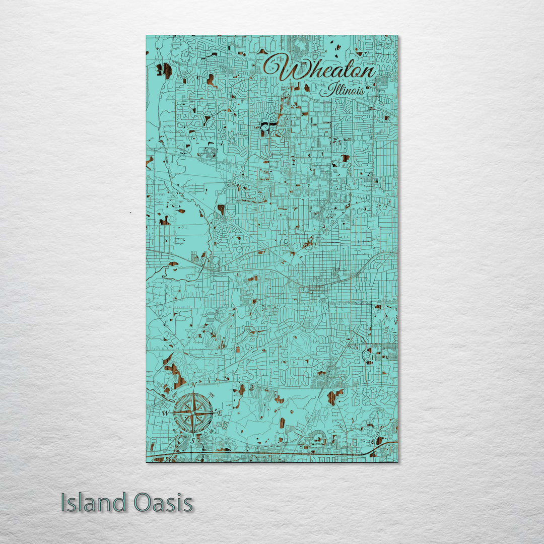 Wheaton, Illinois Street Map