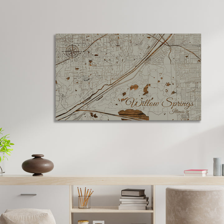 Willow Springs, Illinois Street Map