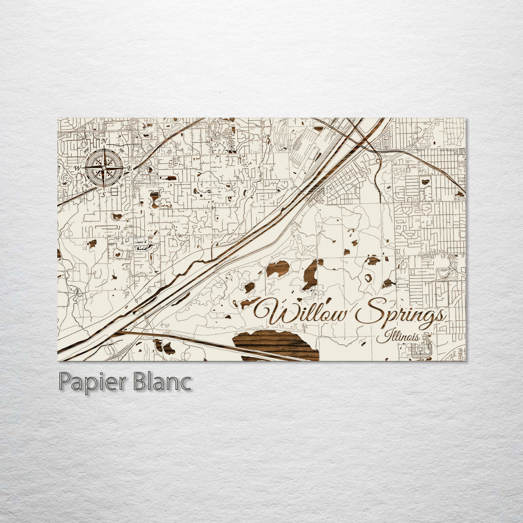 Willow Springs, Illinois Street Map