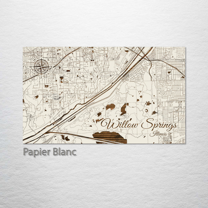 Willow Springs, Illinois Street Map