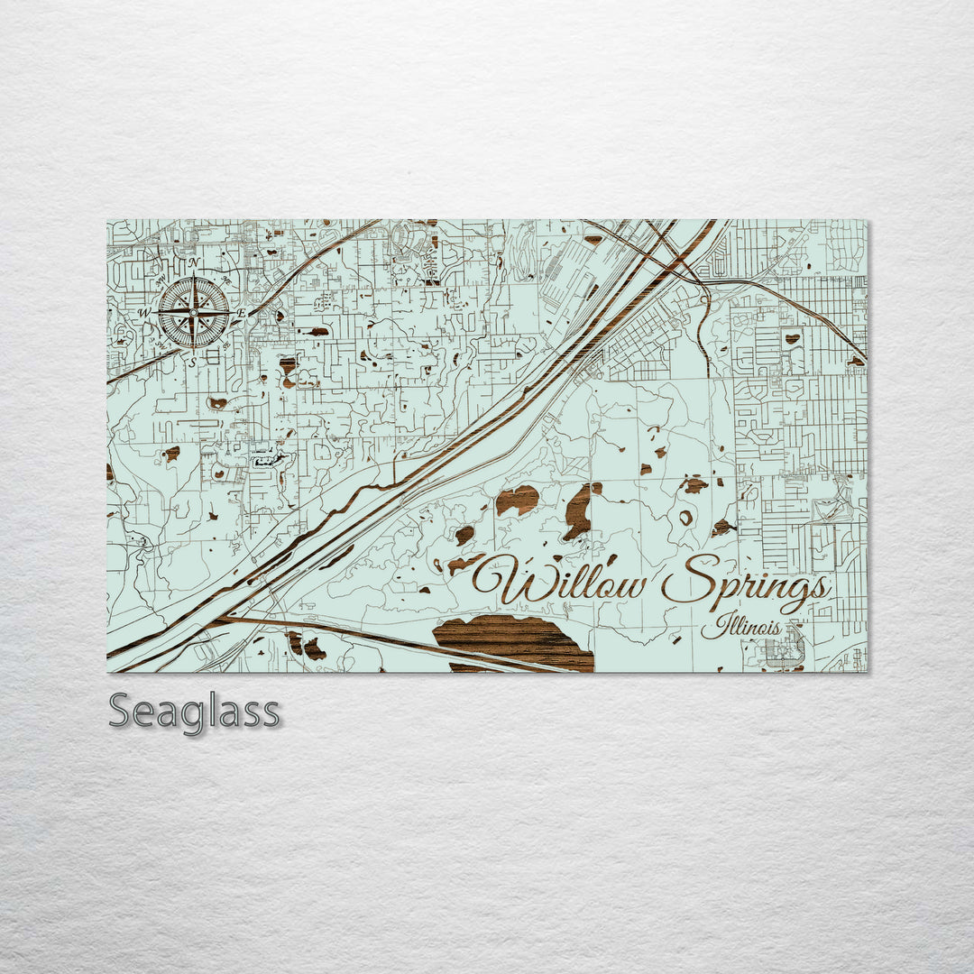 Willow Springs, Illinois Street Map