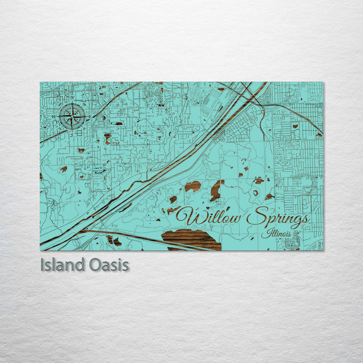 Willow Springs, Illinois Street Map