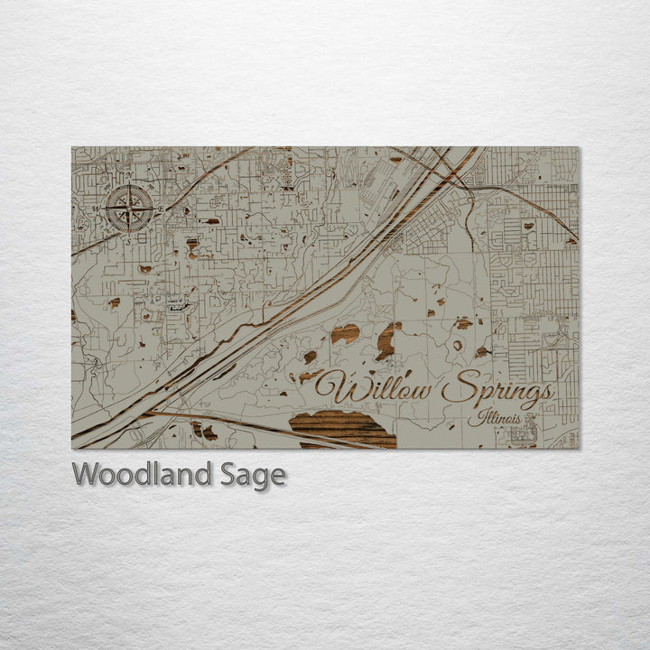 Willow Springs, Illinois Street Map