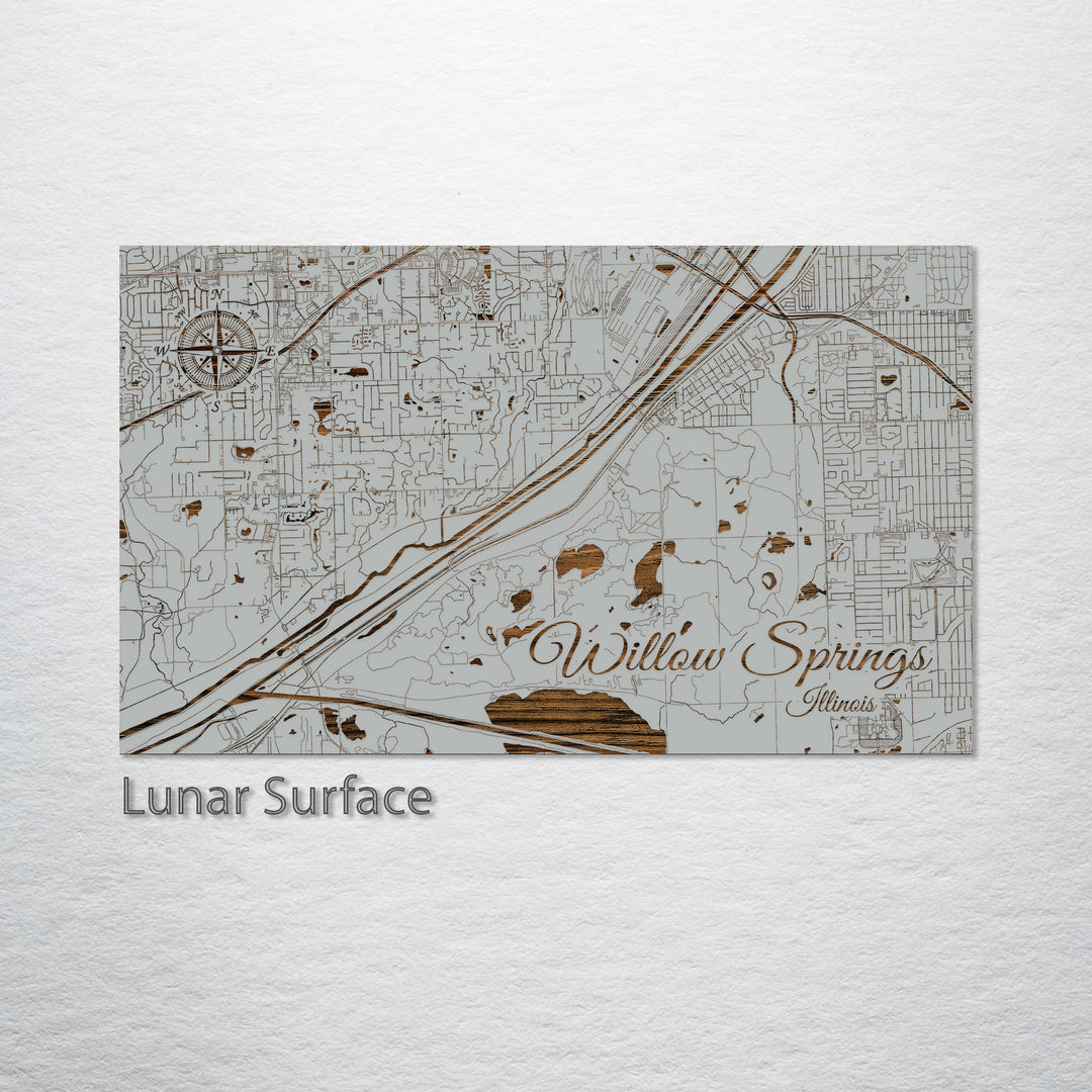 Willow Springs, Illinois Street Map