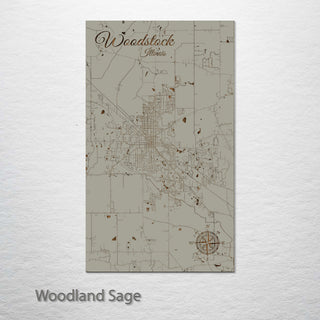 Woodstock, Illinois Street Map