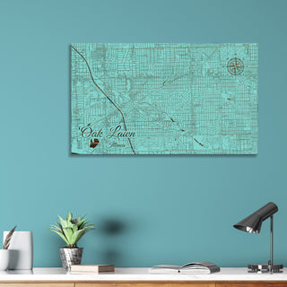 Oak Lawn, Illinois Street Map