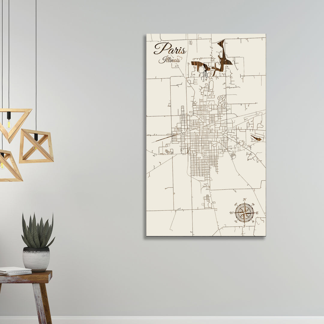 Paris, Illinois Street Map