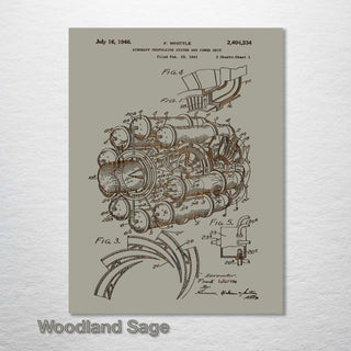 Jet Engine US Patent 1946 - Fire & Pine