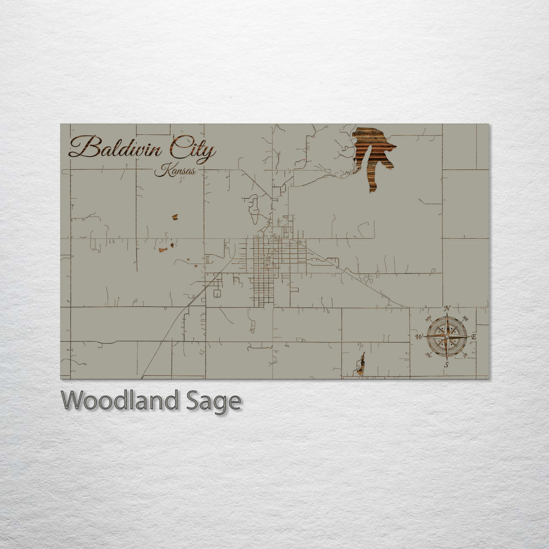 Baldwin City, Kansas Street Map