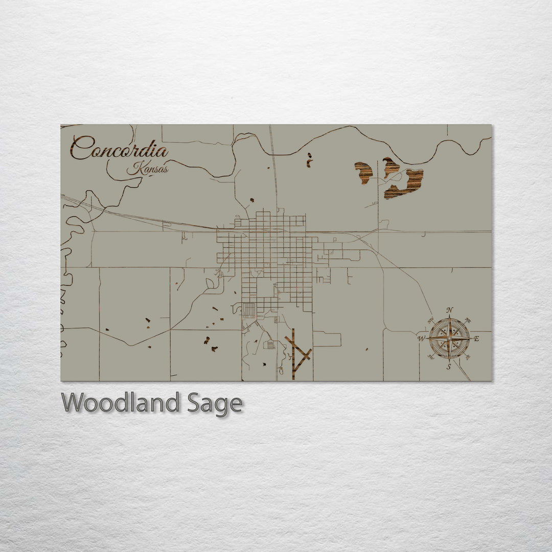 Concordia, Kansas Street Map