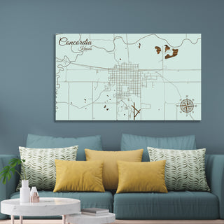 Concordia, Kansas Street Map