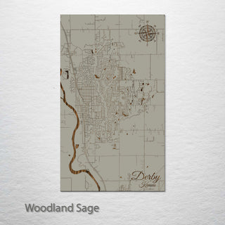 Derby, Kansas Street Map