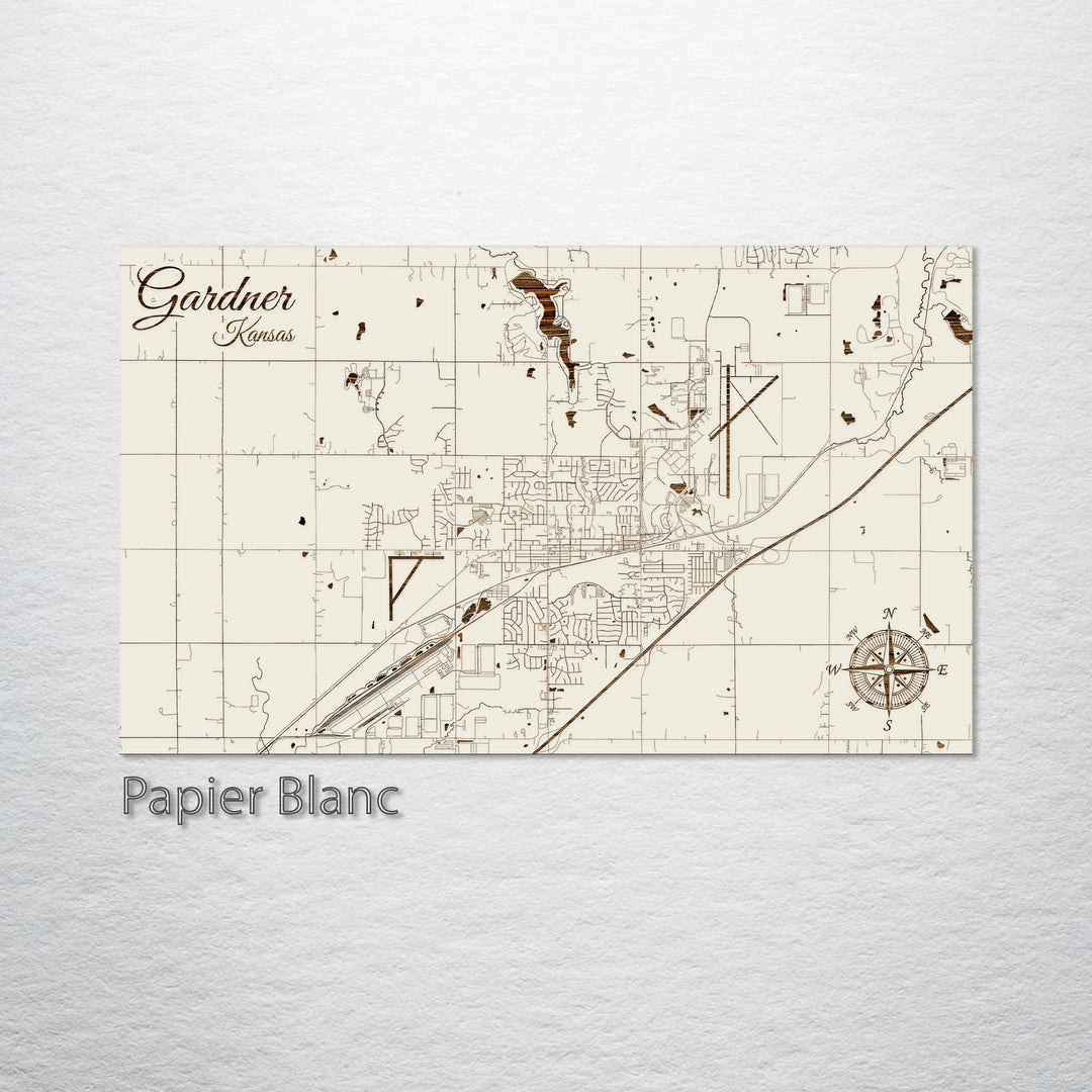 Gardner, Kansas Street Map